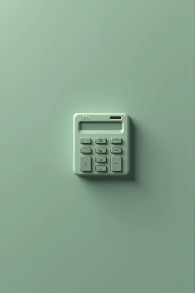 create a simple calculator logo with color code #677D6A png