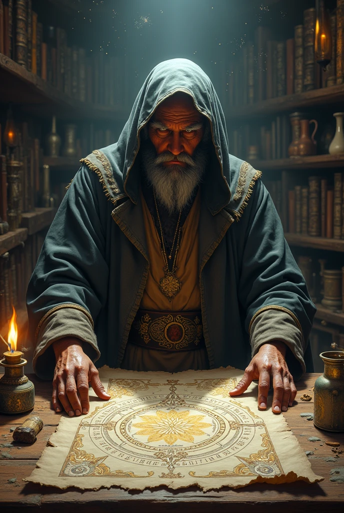alchemical magician trader who has the power of revelation and can see the future of the chart