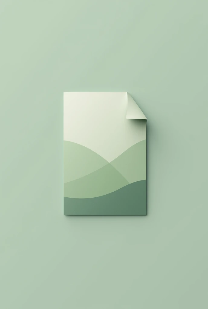 make a simple logo of document paper with color code #677D6A png
