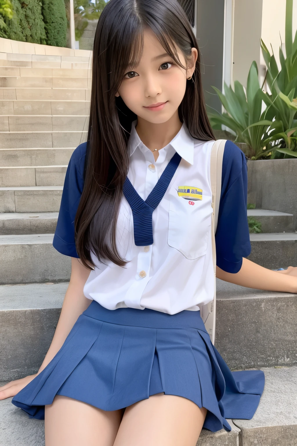 Primary school students, , Panty shot, Realistic