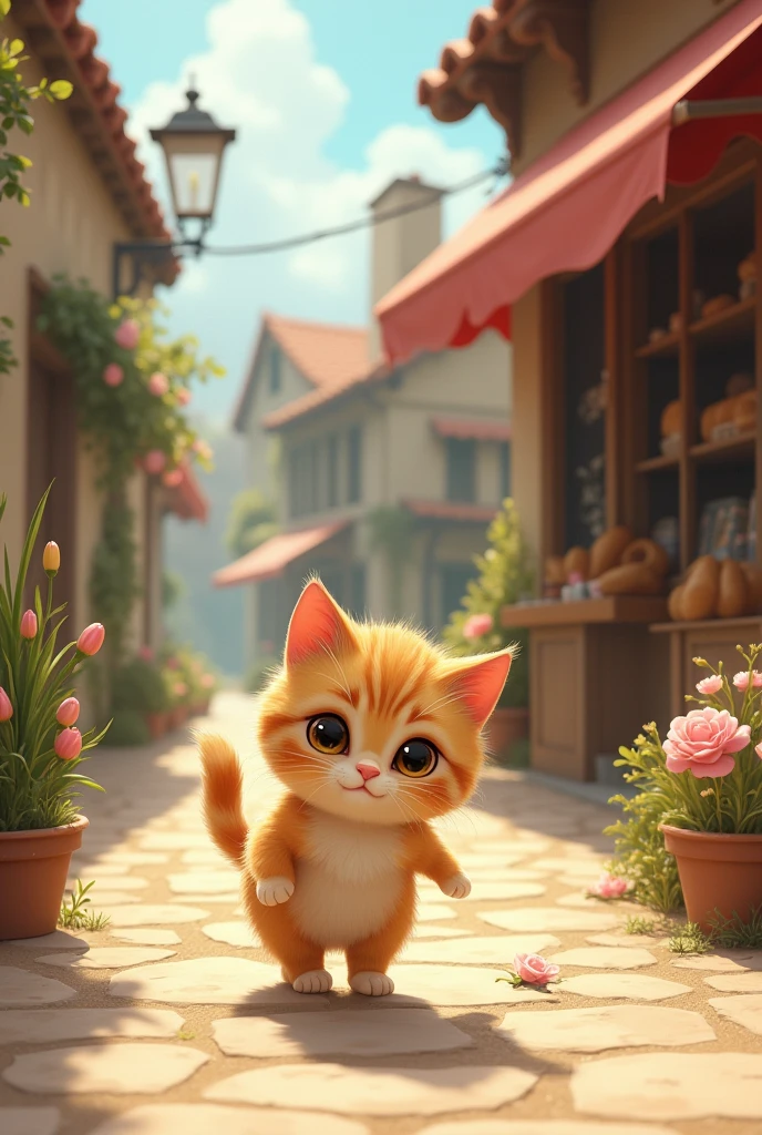 Mother cat sent kitten to the store for bread.