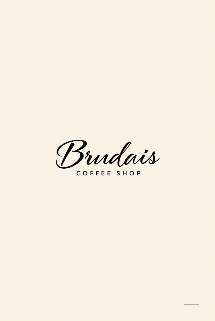 Logo of a coffee shop one more elegant with letters
