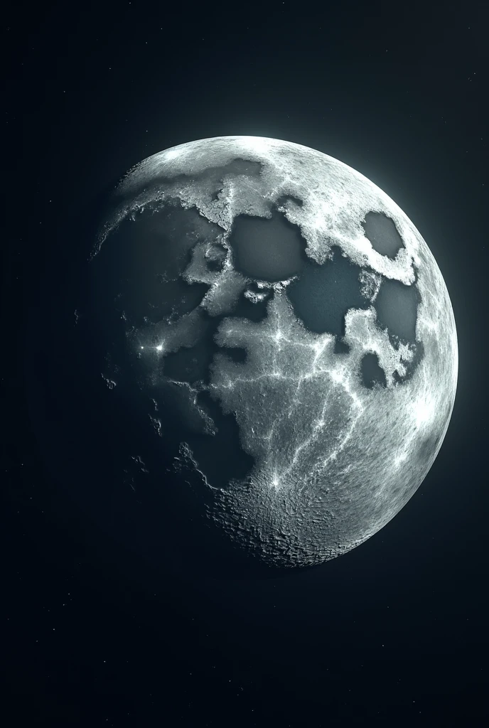 Une lune à l'apparence d'un jeton de poker