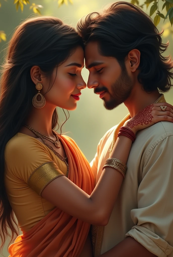 Indian young Couple hand pic