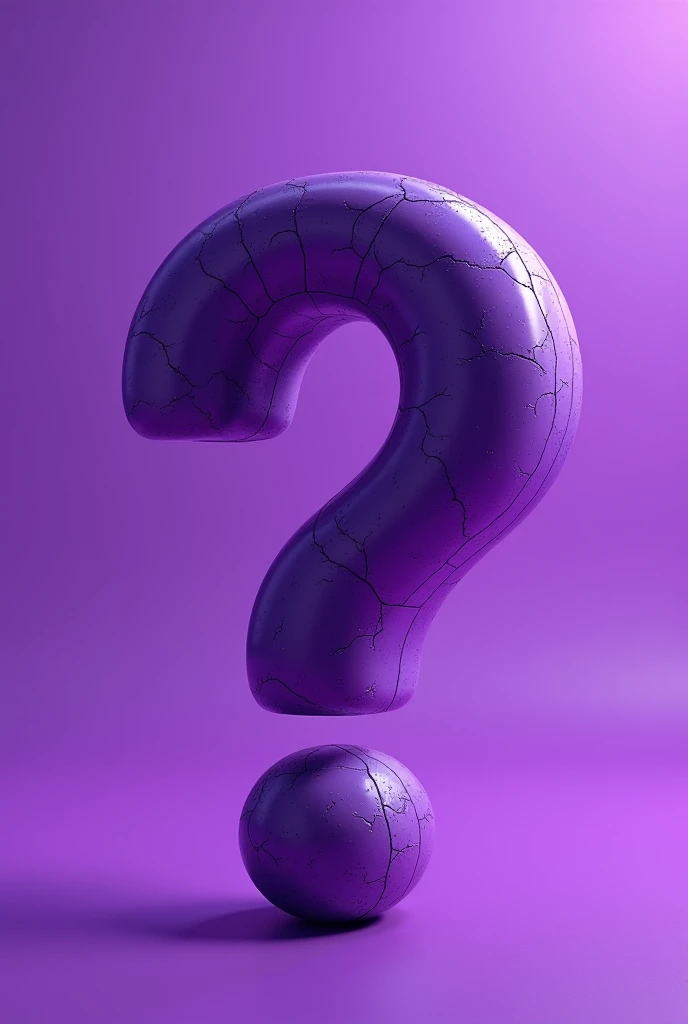 purple image with 3d question mark