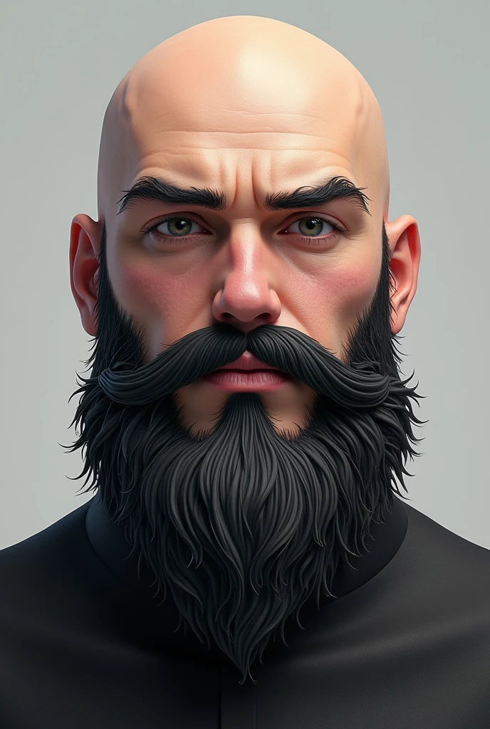 bald avatar, with real anime style beard that says MEKAG0END10S