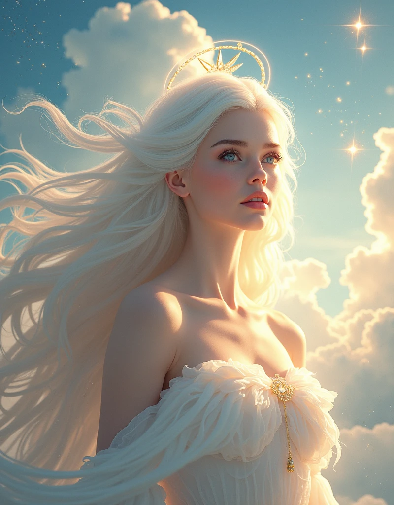 God of the Sky、Fine skin detail、Beauty Women
