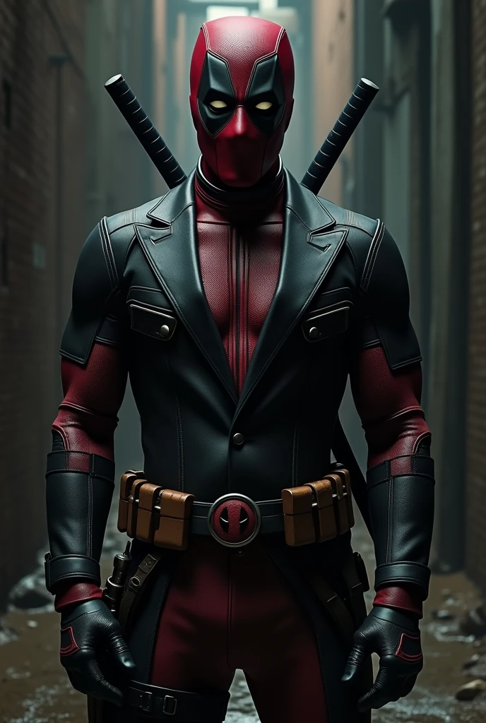 Deadpool in black suit