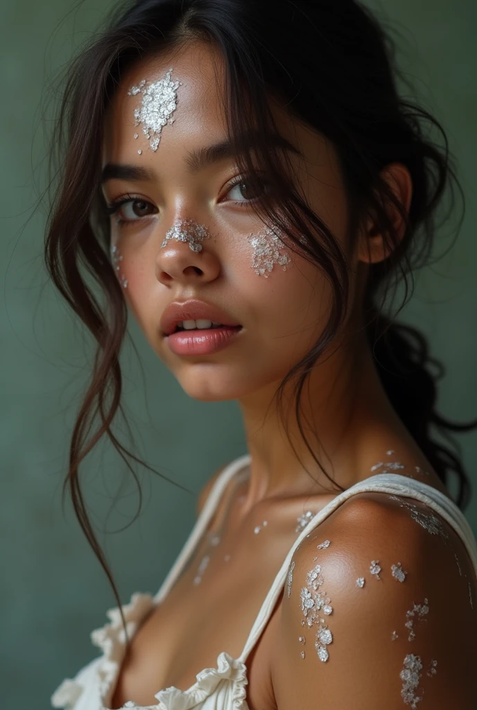  girl covered in semen 
