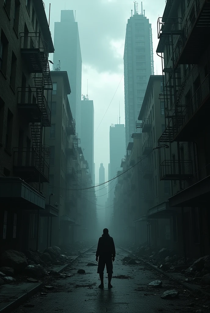 Great! To sum up:
- **Backdrop**: Dark, gritty cityscape or a street StrangerThings