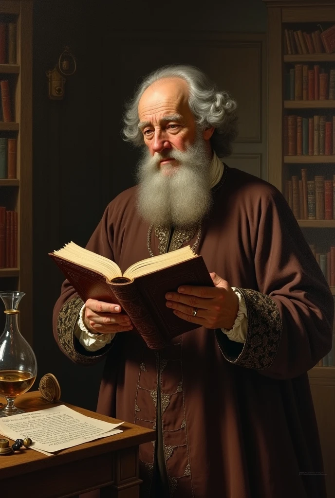JOHN NAPIER READING BOOK NAMED Rabdologiae