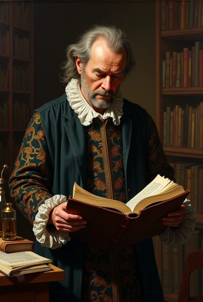 JOHN NAPIER READING BOOK NAMED Rabdologiae