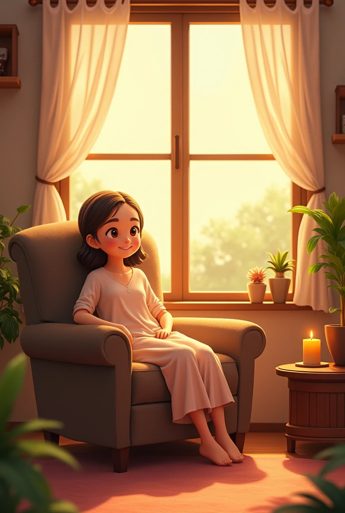 Happy, warm mood in the room