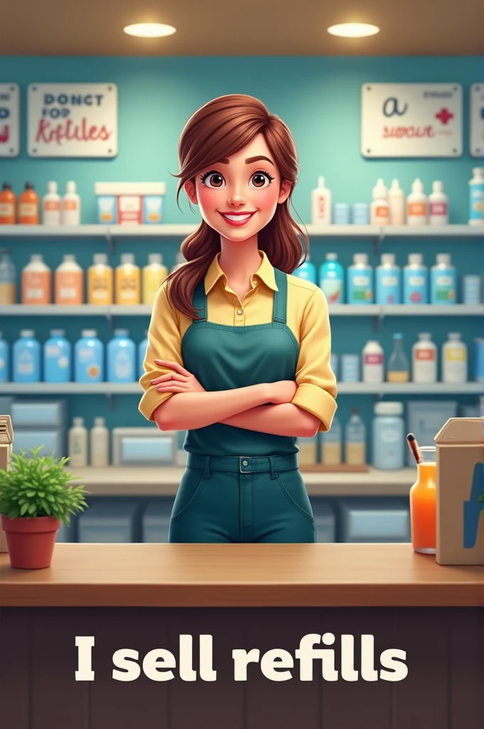 Generate a clear image that says I sell refills