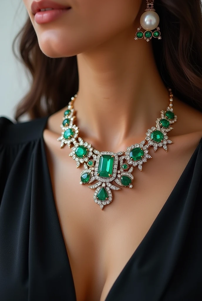 A necklace made of gems in the latest style