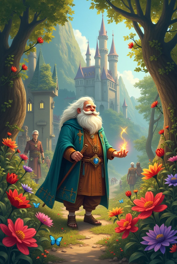 ..
Since then, Drako lived happily taking care of his garden, and everyone in the kingdom came to him in search of his magic flowers.
And colorin, colorado, This story is over.
