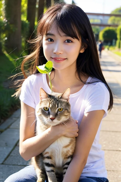 Earth、universe、beautiful、young、woman、Cat