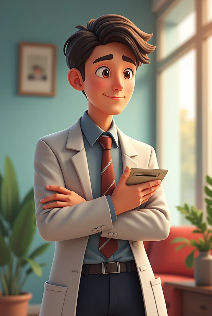 Psychologist male student animated that serves for role20 game
.
