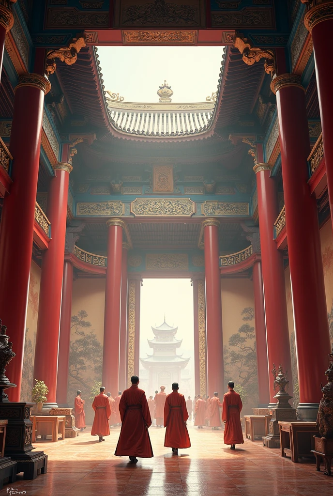 best quality,masterpiece,Ultra-high resolution,(photoactual:1.4)1. Internal Environment of Ancient China