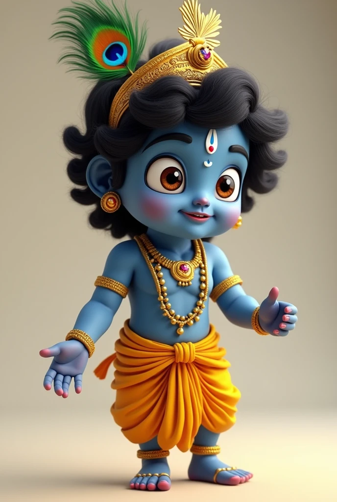 Krishna gif with blinking