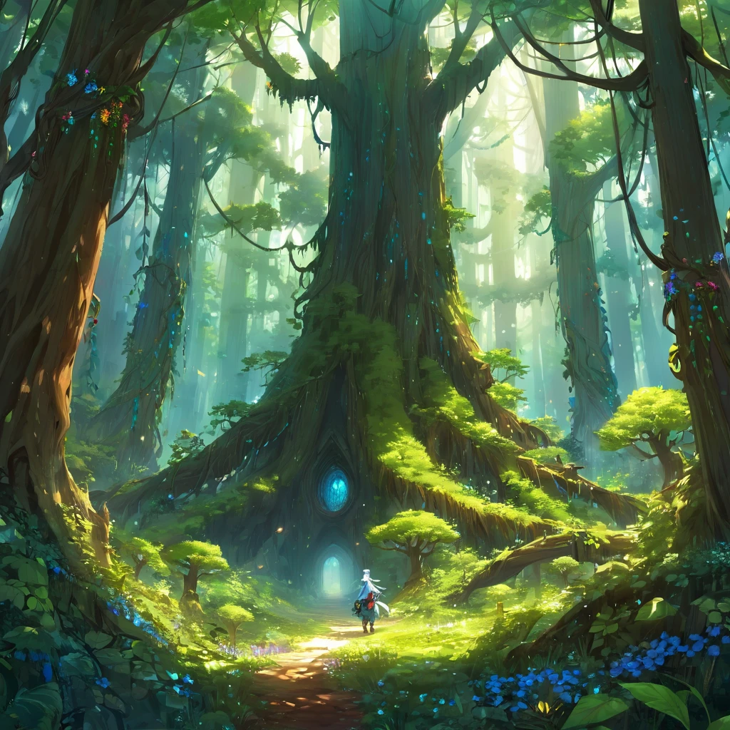 A tree filled with many vines The most beautiful fantasy trees in the world in the big forest