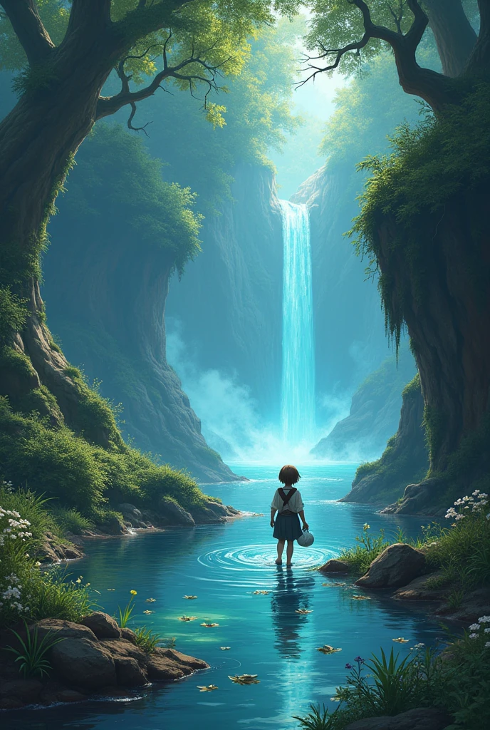 :

—To save your flower, You need to water it with water from Lake Espejo, which is located in the heart of the Enchanted Forest. But be careful, because the forest is full of trials and challenges.

