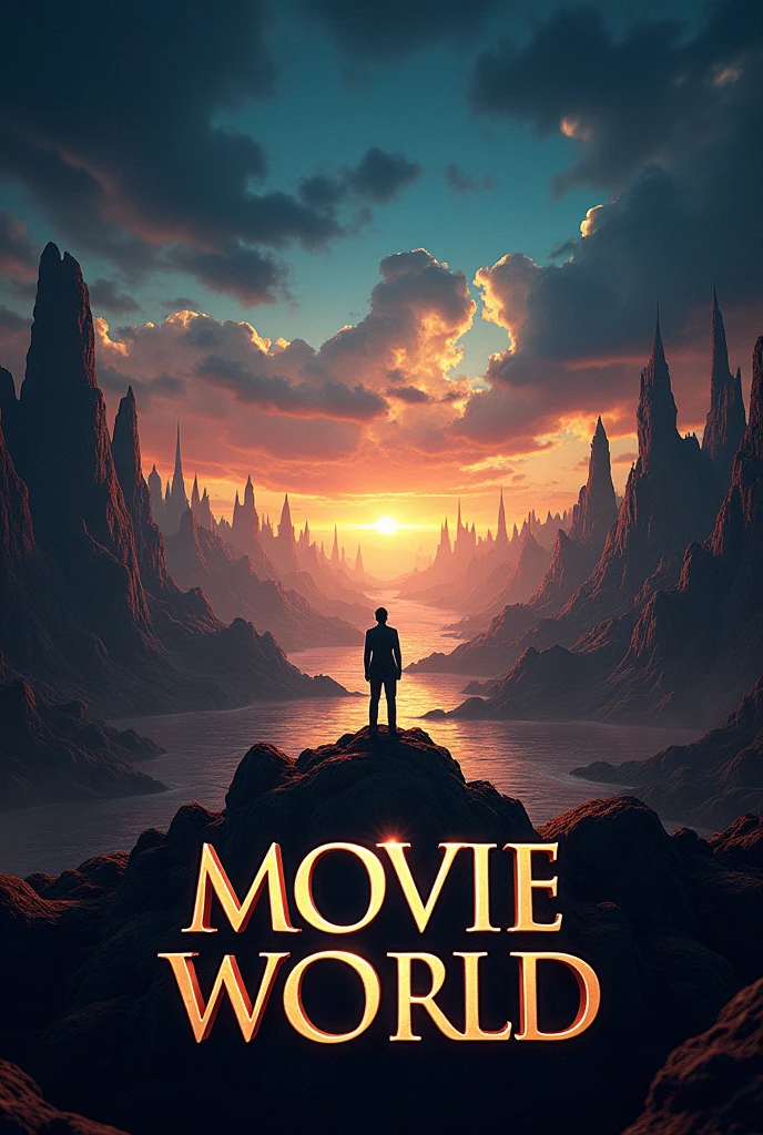 I need a Movie world logo & poster horizontally