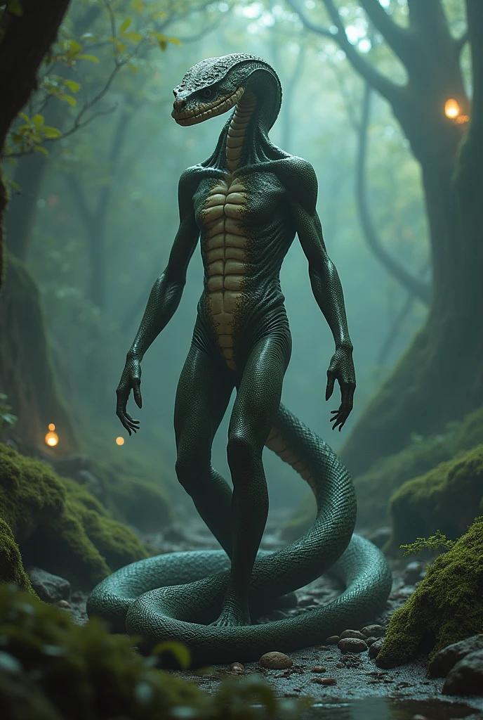 A half human snake