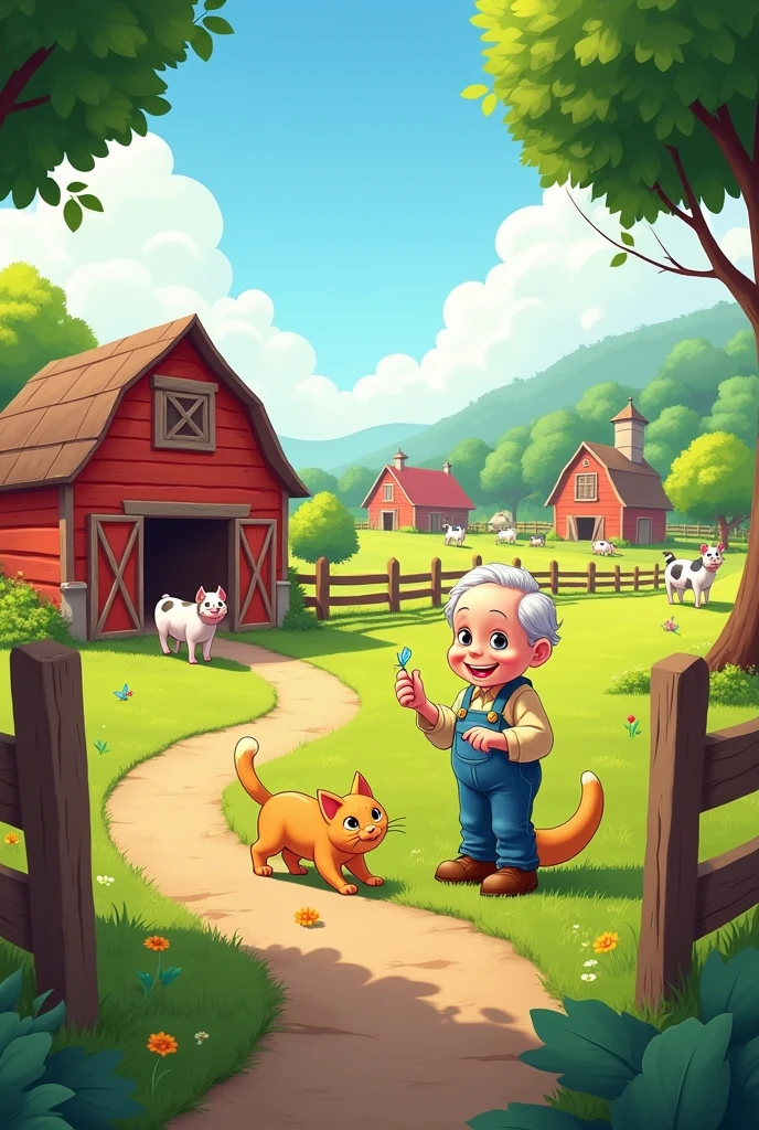 
**Old MacDonald had a farm
**And on that farm, he had a cat
**E-I-E-I-O.*

