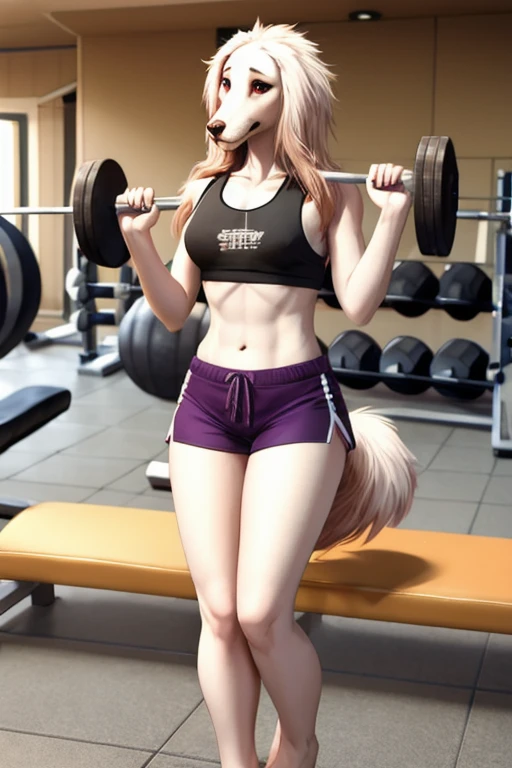 Borzoi short shorts gym