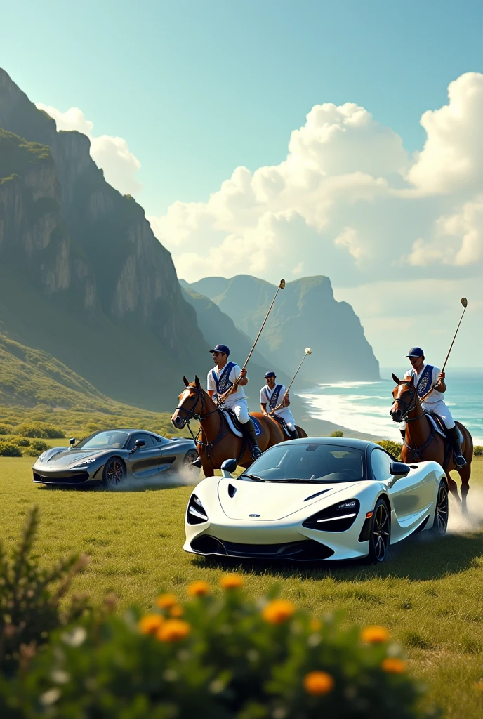 You can design polo backgrounds with unique sports car designs and beautiful and unique landscapes. 