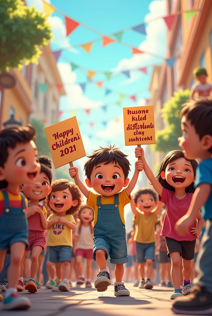 CHILDREN'S DAY WITH MESSAGE ABOUT SHOE STORE