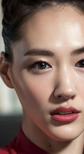 Very detailed CG Unity 8k portrait, highest quality, Very detailed, Tabletop, Realistic, Like the picture, Very detailed cute girl, Age 25, alone, 1 female, Upper Body, Face Focus, huge, Iris, sporty