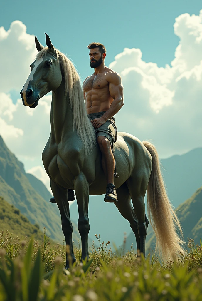a half-horse human