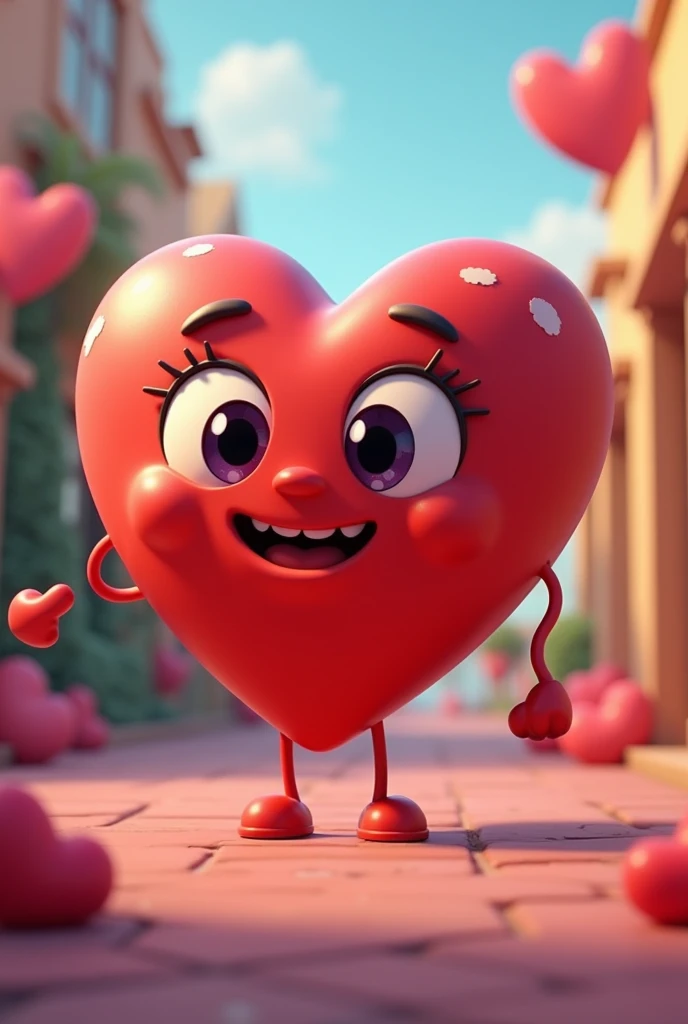 Animated picture of a heart with the name franklin 