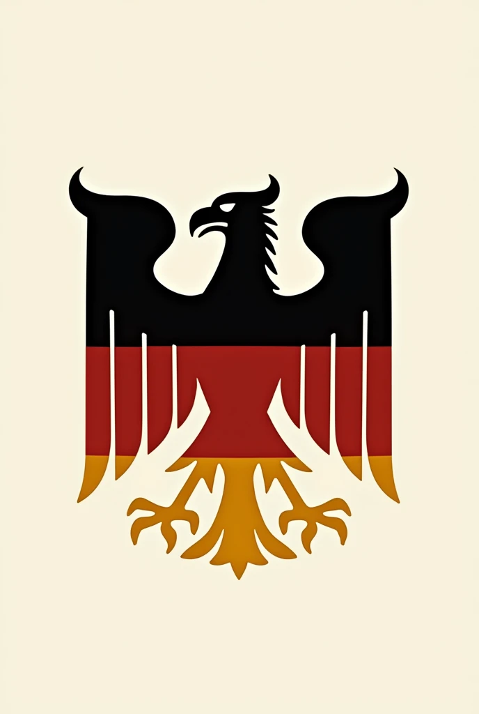 Create an AfD logo with eagle in Germany colors 