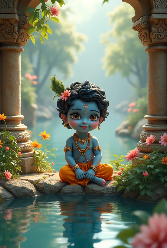 Little blue krishna