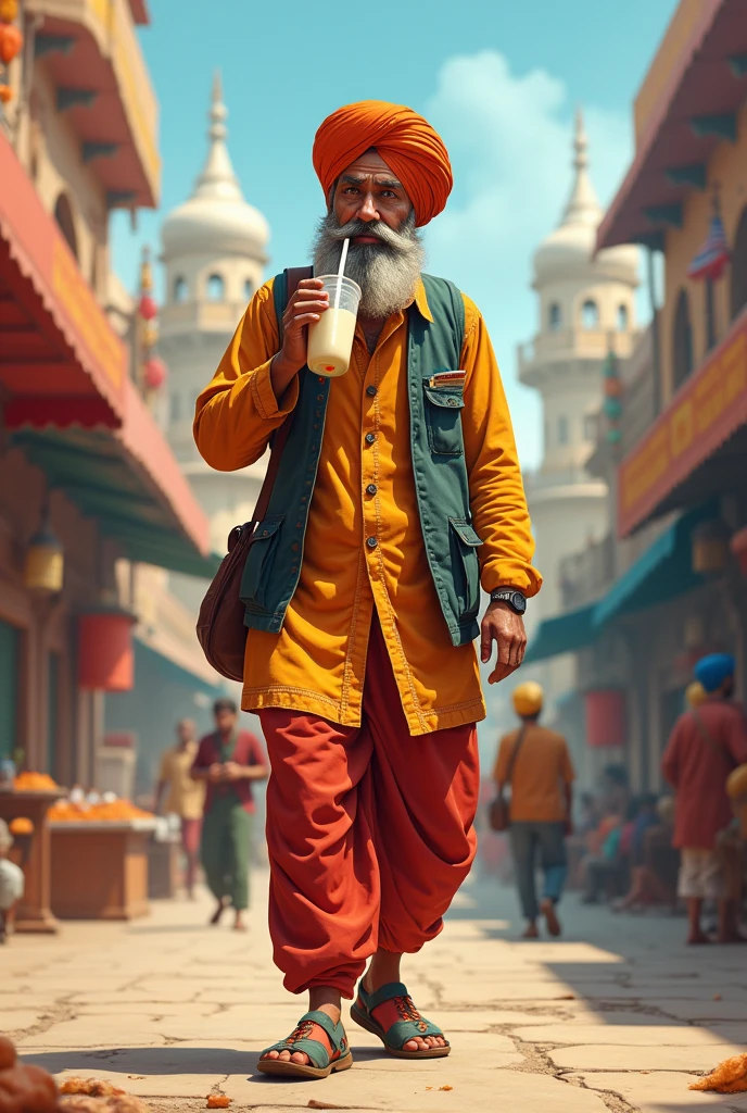 A punjabi lost in Amritsar while drinking lassi