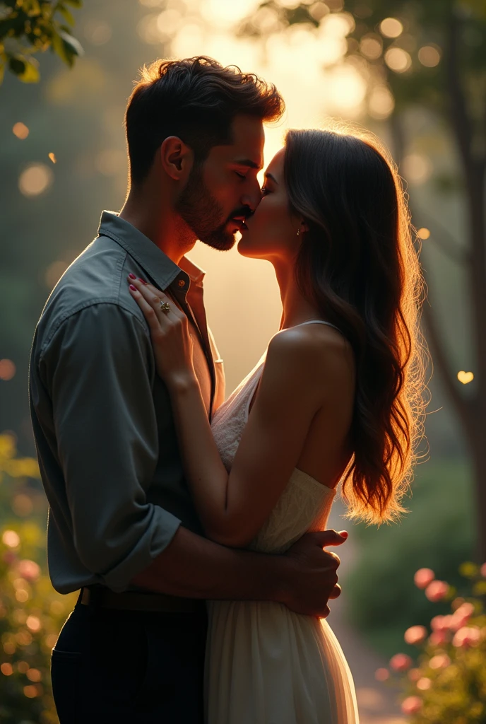 Make some romantic kissing and hugging images. Make 10 images.