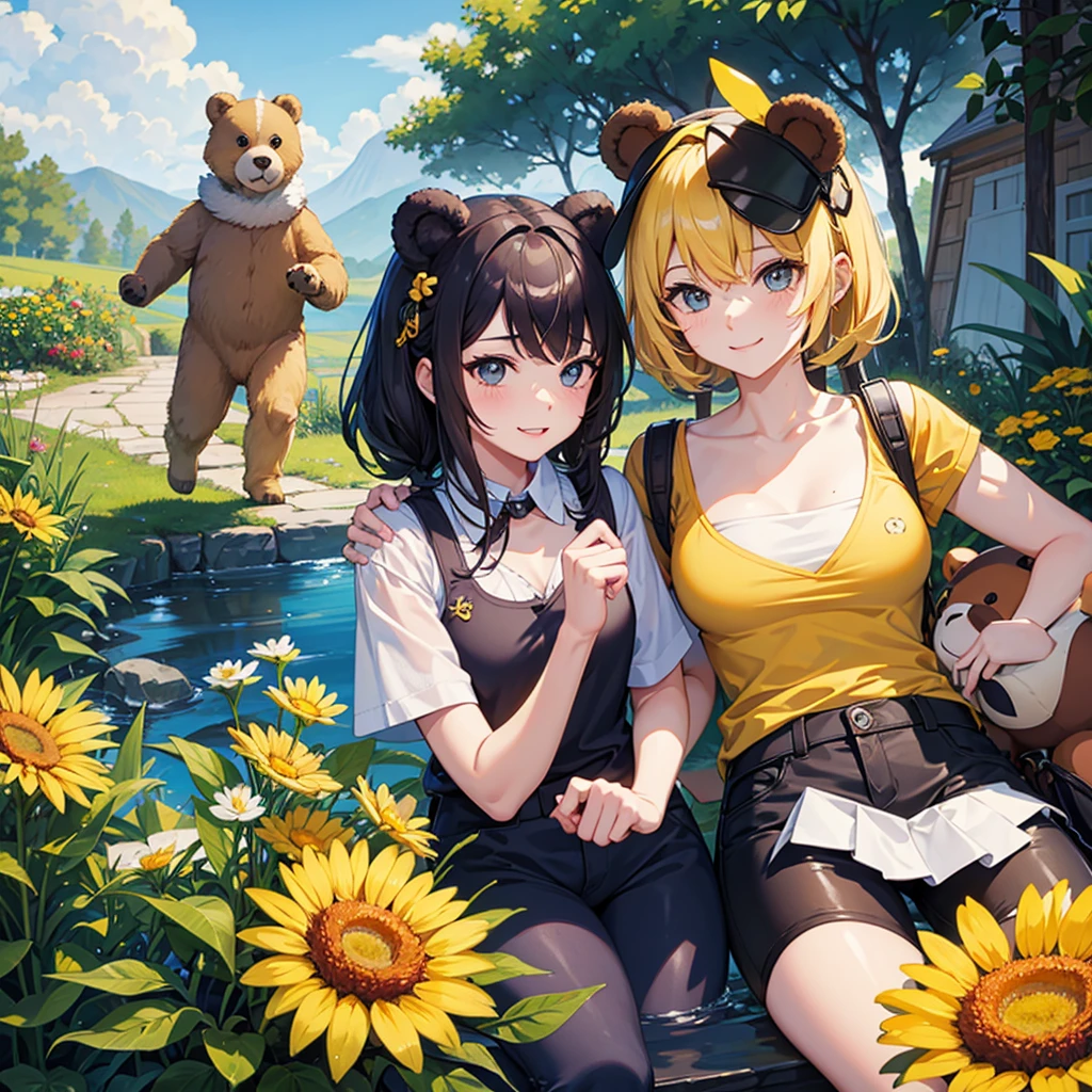 Bee and bear are friends