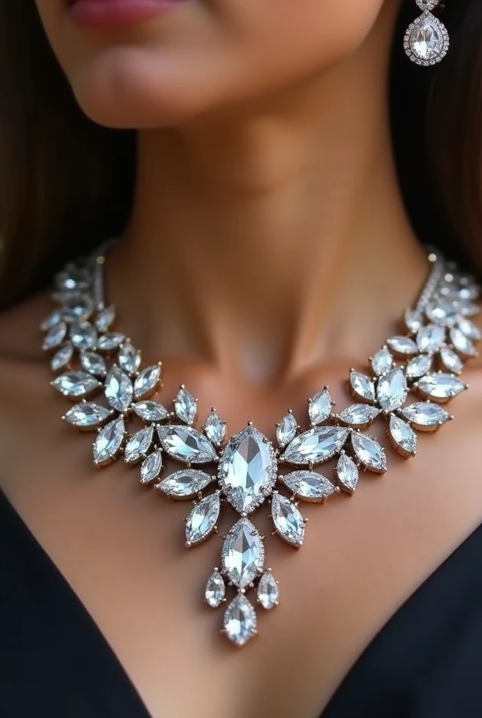 A beautiful necklace with 25 carat gemstones