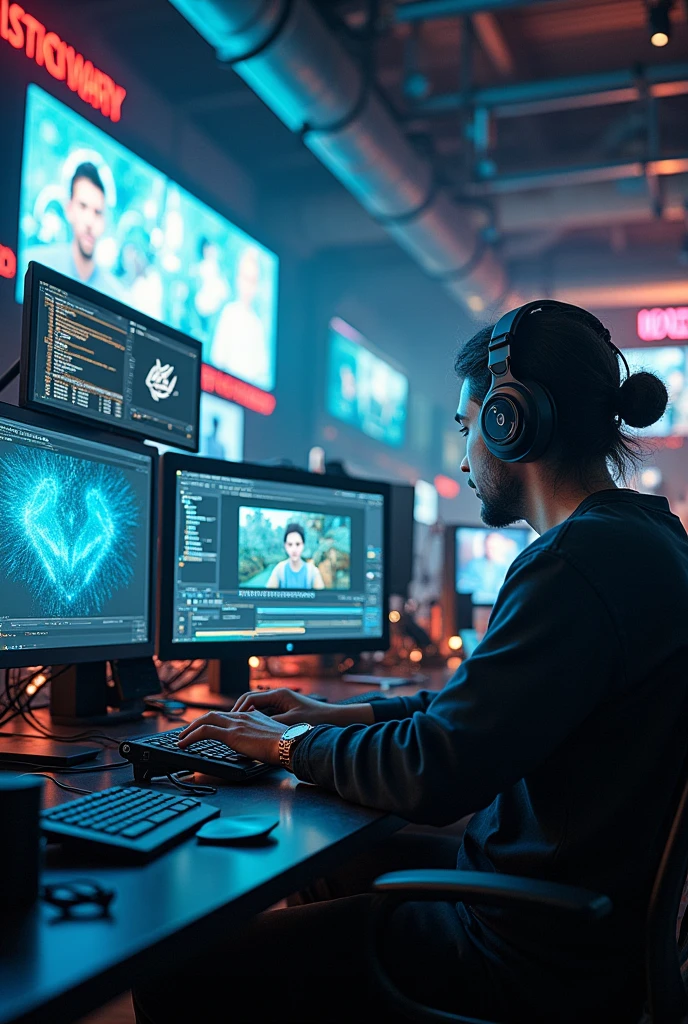 Visual effects in post shooting in film making