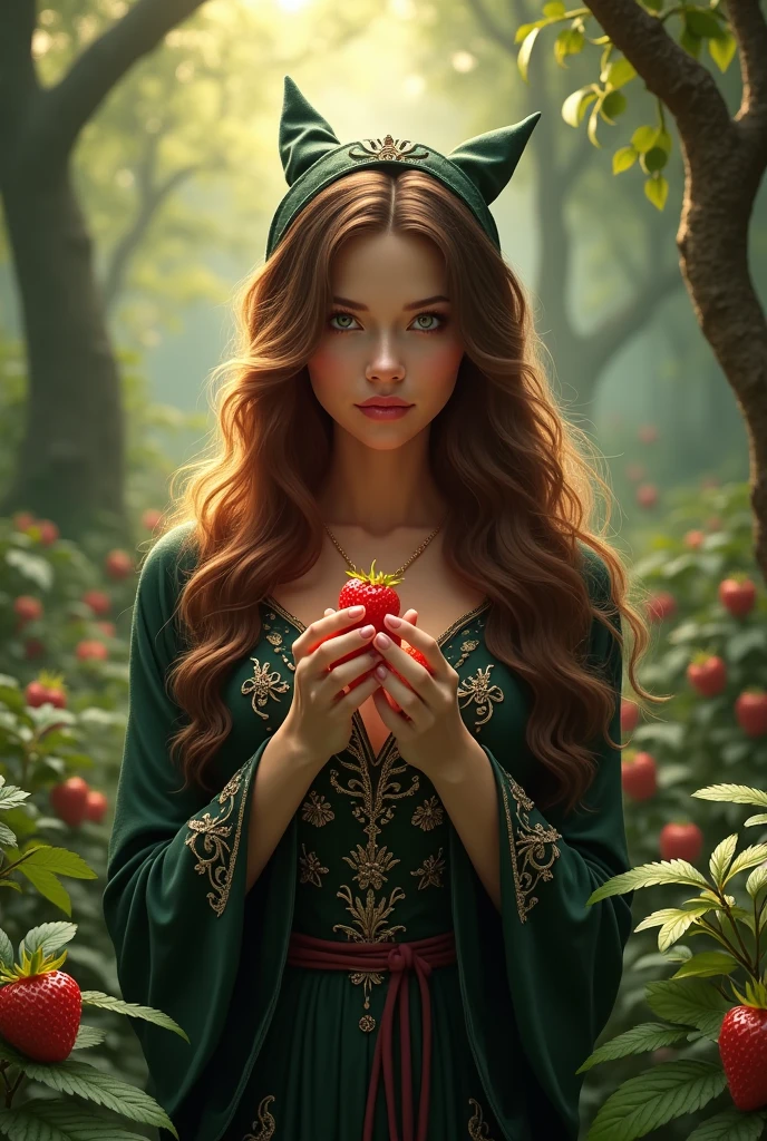 Strawberry, witch is brown hair