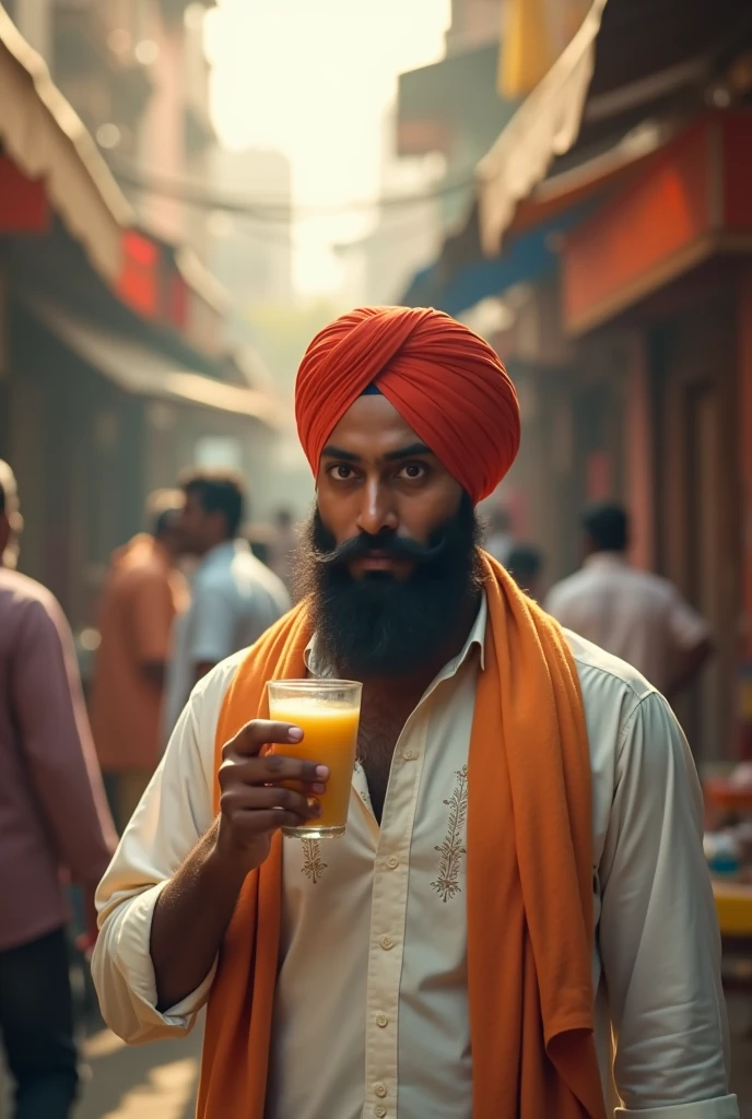 A Punjabi with less beard lost in Amritsar while drinking Lassi