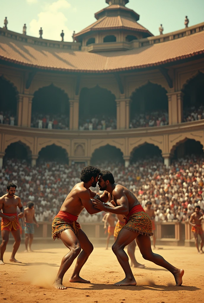 Png of wrestling stadium at 1950 of india