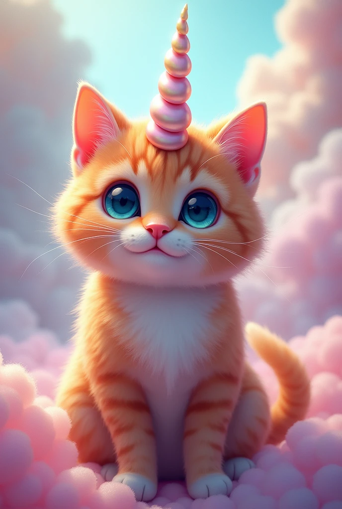 Cat with unicorn horn
