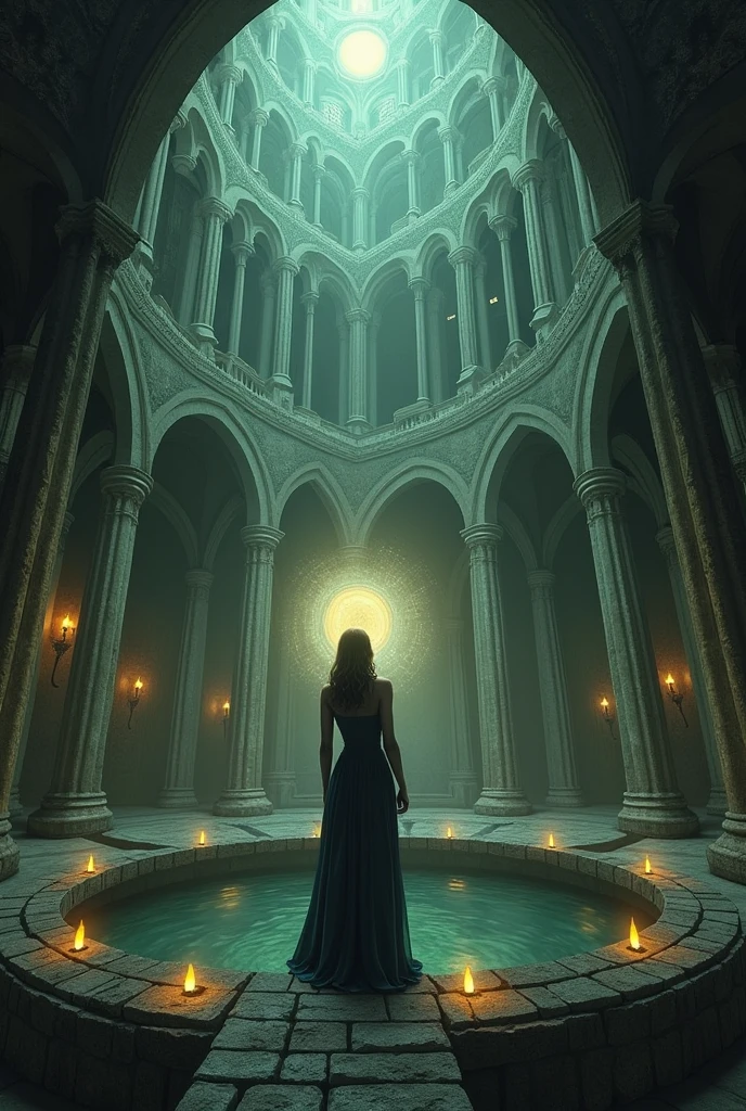 Today I dreamed that I was a woman in a kind of cathedral with strange stairs, There were criminals in specific rooms at the bottom of the stairs., Some even had horns., Well this woman that I was was blind, He brought something that judged criminals (I don't remember exactly what it was, but I remember that it was like an orb.) Some people had given it to me when I entered the cathedral., I was practically forced to bring him and judge the criminals, Then in one part of my dream there was a well where I threw criminals and so on. ... I feel it was a representation of justice, probably, Because I was blind but I felt the pain of the criminals too, And when I threw people there, it made me think that I should be there too. ... You know how an eye for an eye? I don't know hahaha it was very strange