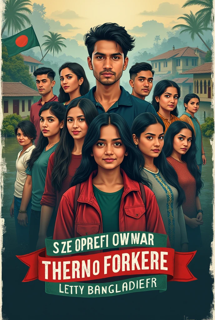 generste me a poster written " Bangladeshi students in UK fund raise for floods in Bangladesh "