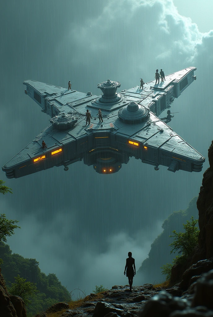 Aliens space station Alien Planet Rain