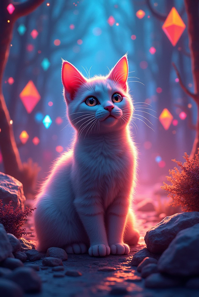 Cat fan art withe Ton crypto coin